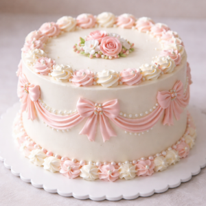 Victoriaanse Red Velvet-taart met botercrème